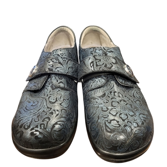 Alegria Joleen Blue & Silver Clogs Size 43 (US 11-11.5) - Picture 3 of 14